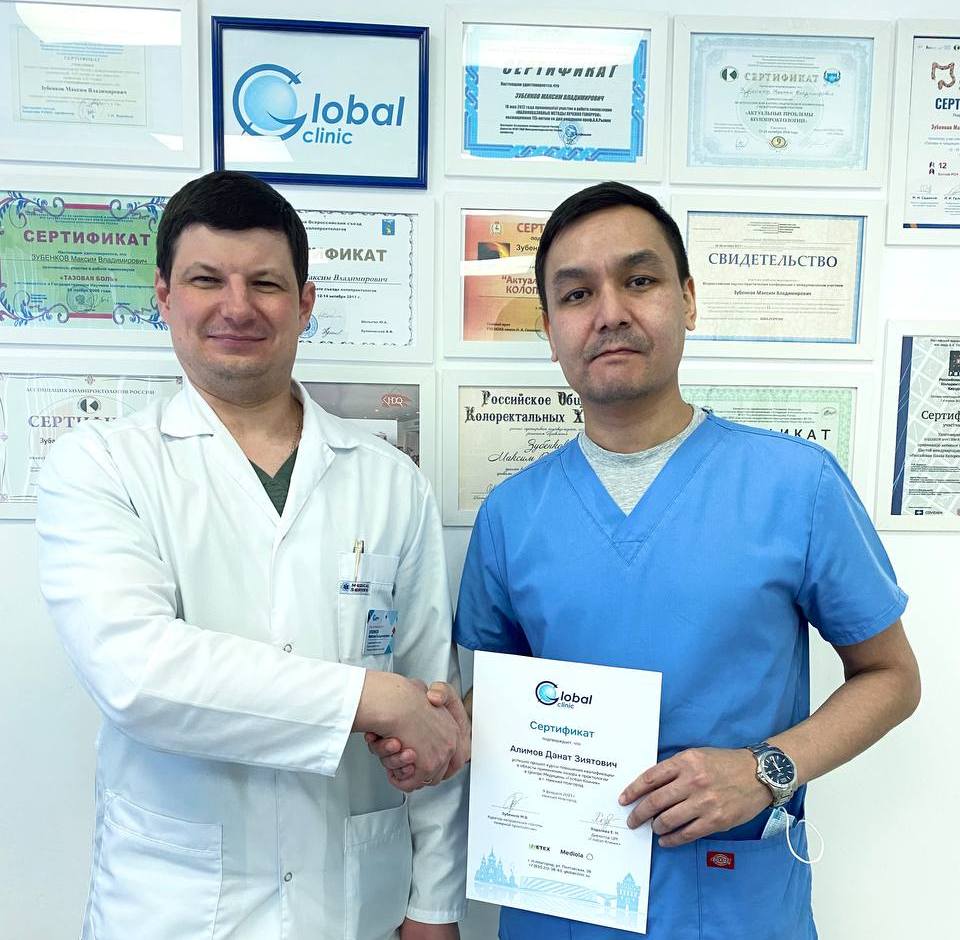 ЦМ "Глобал клиник" посетил врач-колопроктолог из г. Тюмень - Алимов Данат Зиятович.